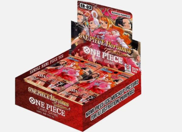 Extra Booster: Heroines Edition [EB-03] Booster Box (English) Celebrate the leading ladies of the Grand Line with Extra Booster: Heroines Edition [EB-03], now available at MintPress Art Studio & Gift Shop. We’re one of the only spots in Berkeley consistently stocking One Piece, even while many local card shops remain sold out. This fan-favorite set is loaded with collector heat — headlined by the ultra-rare Uta (Manga Alt Art) [EB03-061], widely viewed as the crown jewel of EB-03 thanks to its dramatic black-and-white manga styling and extremely low pull rate. Close behind is the elegant Boa Hancock (SP) [EB03-026], a top-tier parallel card prized by both collectors and competitive players. ✨ Limited supply 🎴 English booster box 📍 In-store pickup at MintPress (Berkeley)